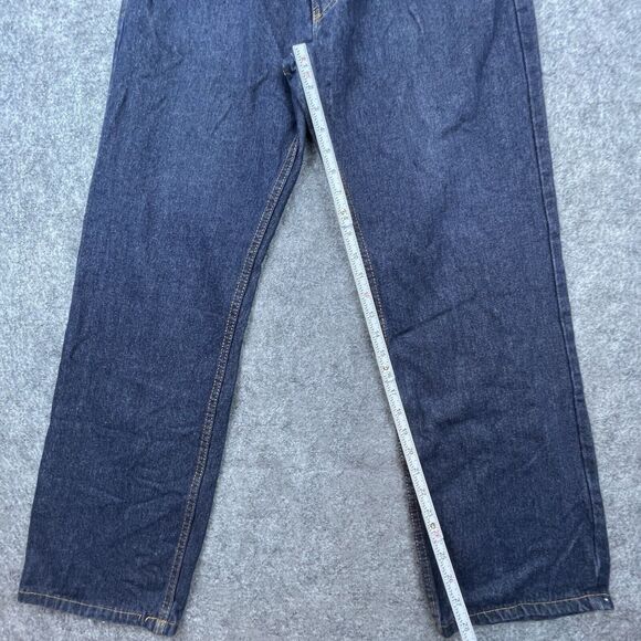 Rocawear Jeans Mens 34 Classic Fit Dark Straight Loose Flap Pocket Y2K Retro - Picture 5 of 8